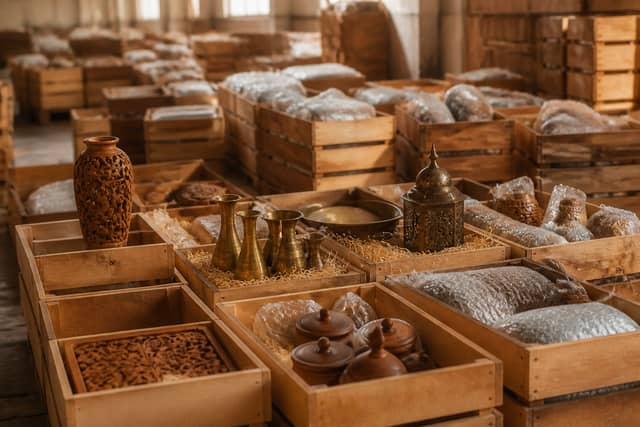 Handicrafts cargo handled by ExpressWay Logistic